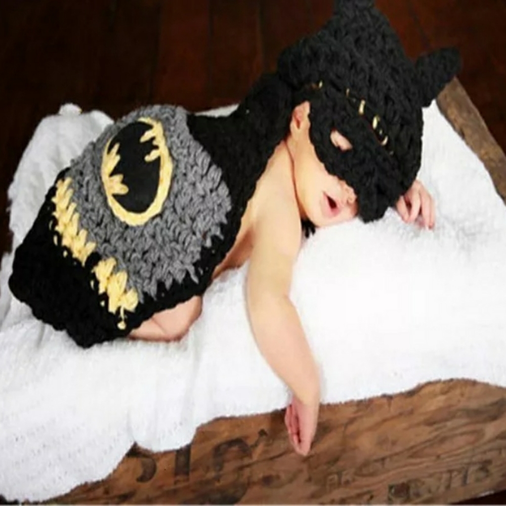 Batman insp Newborn 0-3m costume outfit boy